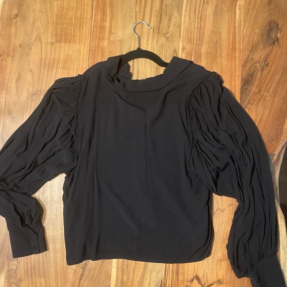 Zara Black Full Sleeve Blouse - Picture 7 of 16
